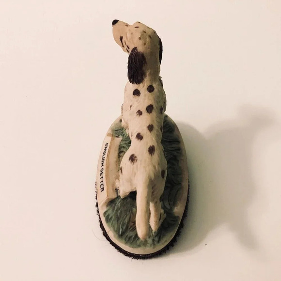 Vtg Jasco English Setter Hand Painted Clothes Lint Brush Taiwan - Picture 13 of 13